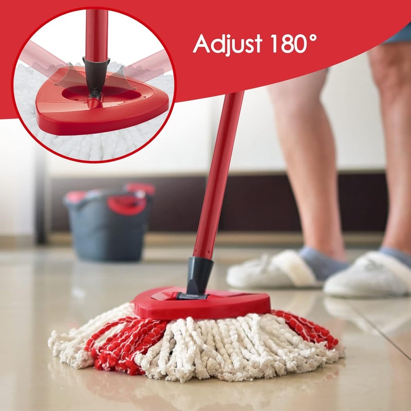 MXZONE Spin Mop Head Replacement Base Head Compatible with O Cedar Spinning Mop Replace Head Cover Plastic Base Case Disc Accessories Part, 1 Pack, Not Fit RinseClean - Image 4